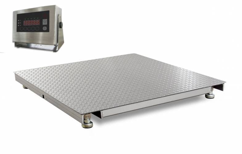 Waga pomostowa niskoprofilowa nierdzewna WIN-N 600/4 1000 x 1000 ECO
