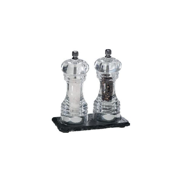 ŁUPEK podstawka pod przyprawniki 15x8cm z 2 wycięciami śr 6cm