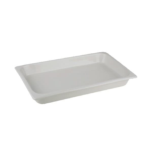Pojemnik GN 1/1 65mm porcelanowy biały
