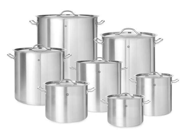 Garnek średni - z pokrywką Budget Line 9 l śr. 250 x 180 h