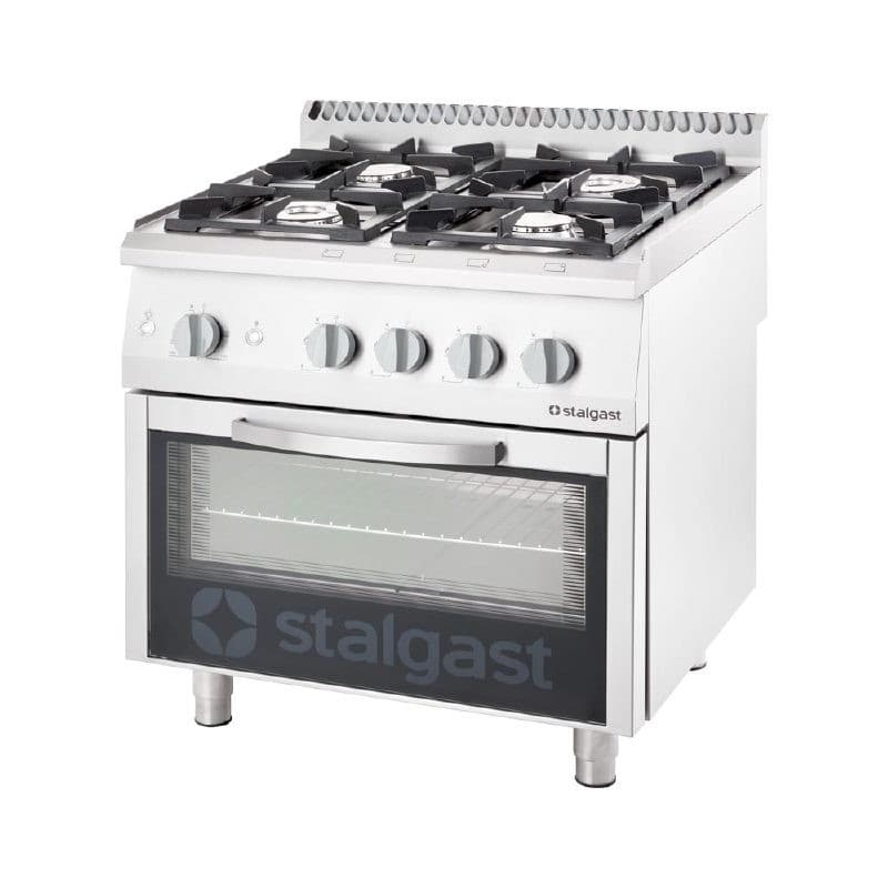 Kuchnia gazowa 4 palnikowa wym. 800x700x850 z piekarnikiem gazowym 20,5+5 kW - G20