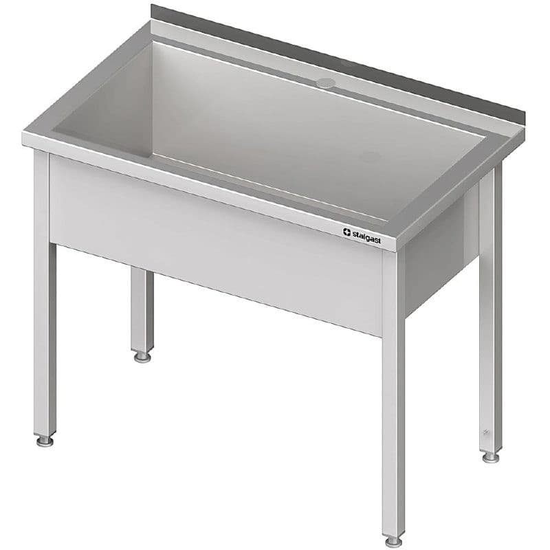 Stół z basenem 1-komorowym spawany 600x700x850 mm h 300 mm