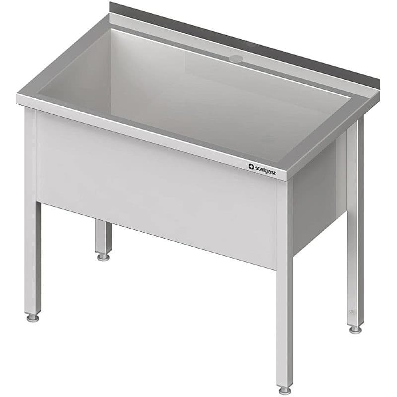 Stół z basenem 1-komorowym spawany 600x600x850 mm h 400 mm