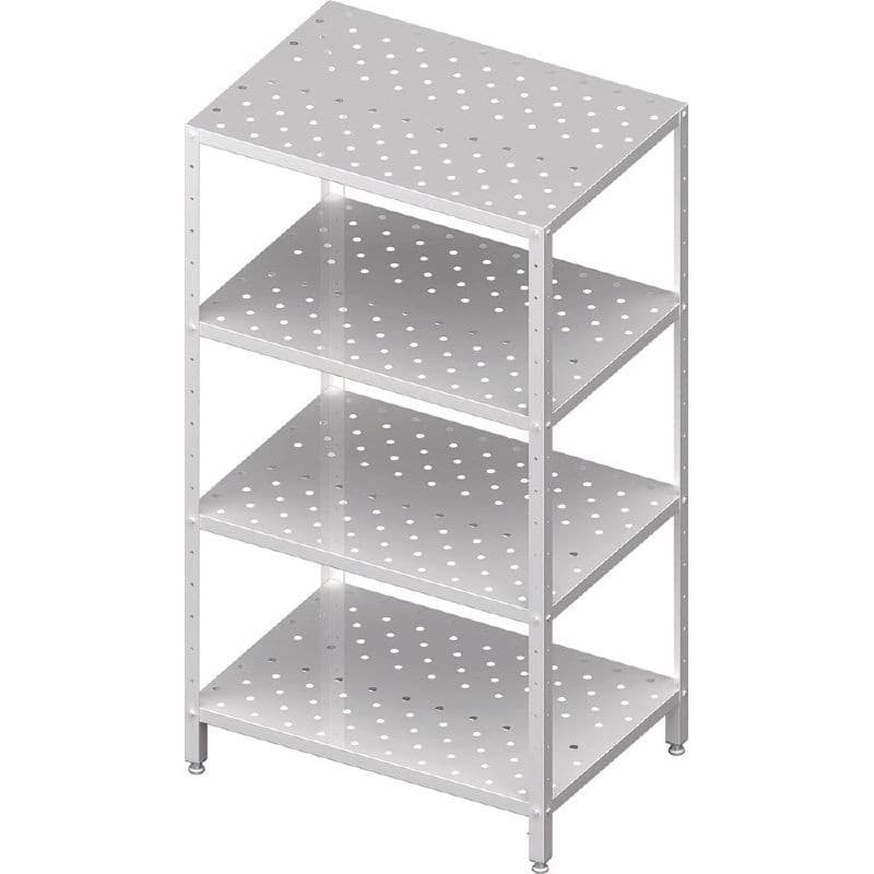 Regał magazynowy,półki perforowane 1100x400x1800 skręcany