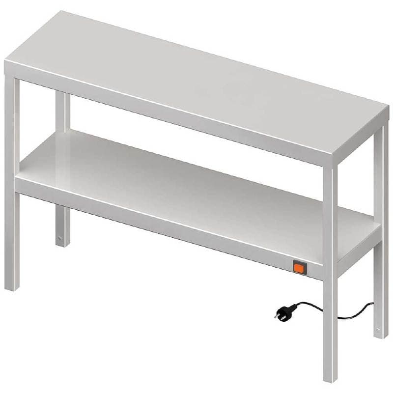 Nadstawka grzewcza na stół podwójna 1000x300x700 mm