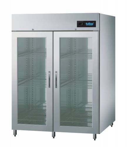 Szafa mroźnicza Linia 1300 z drzwiami szklanymi, z oświetleniem LED Rilling AHK MT130 00V2 z własnym chłodzeniem