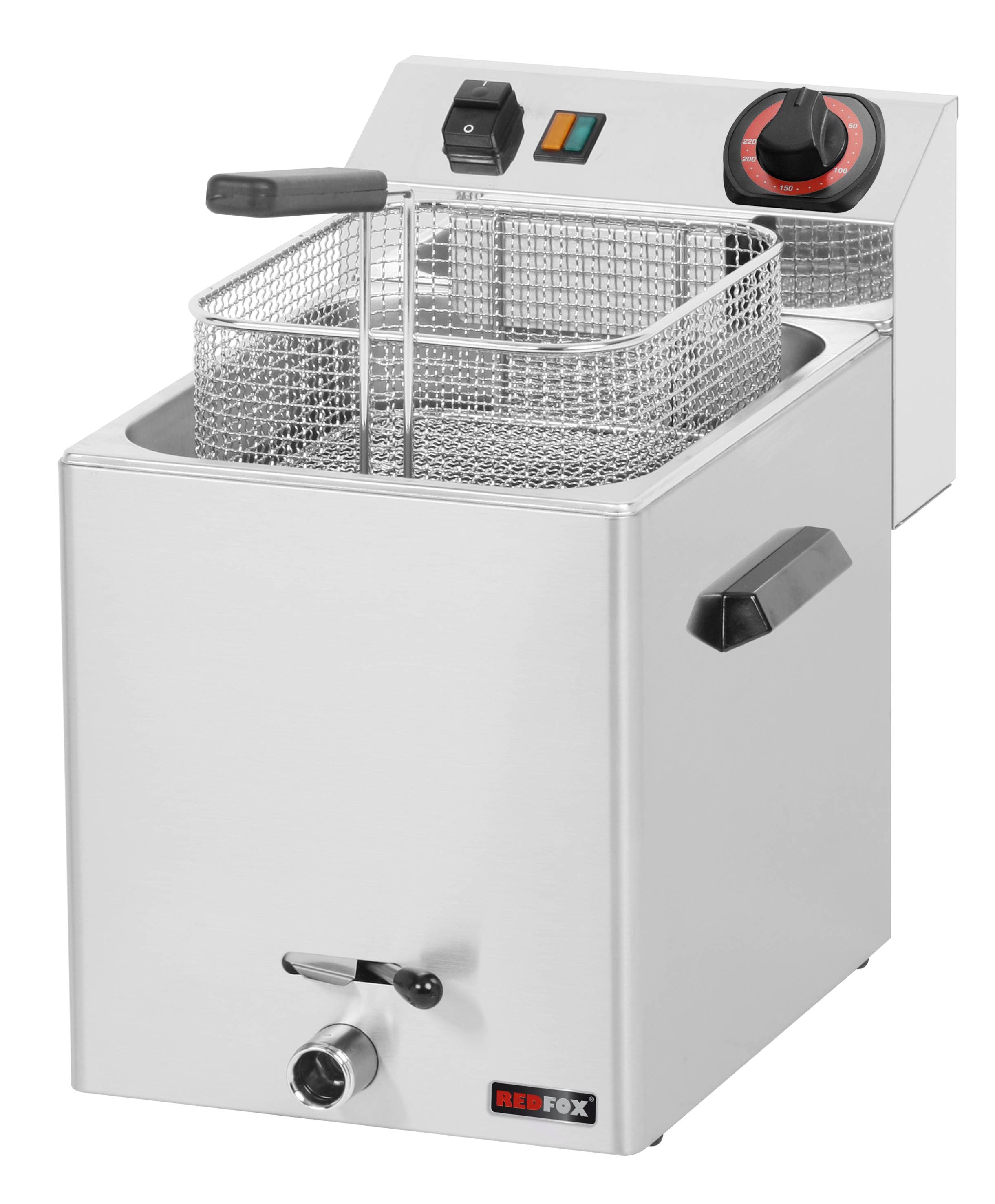 Frytownica elektryczna 8 l z kranem Redfox FE - 07 V