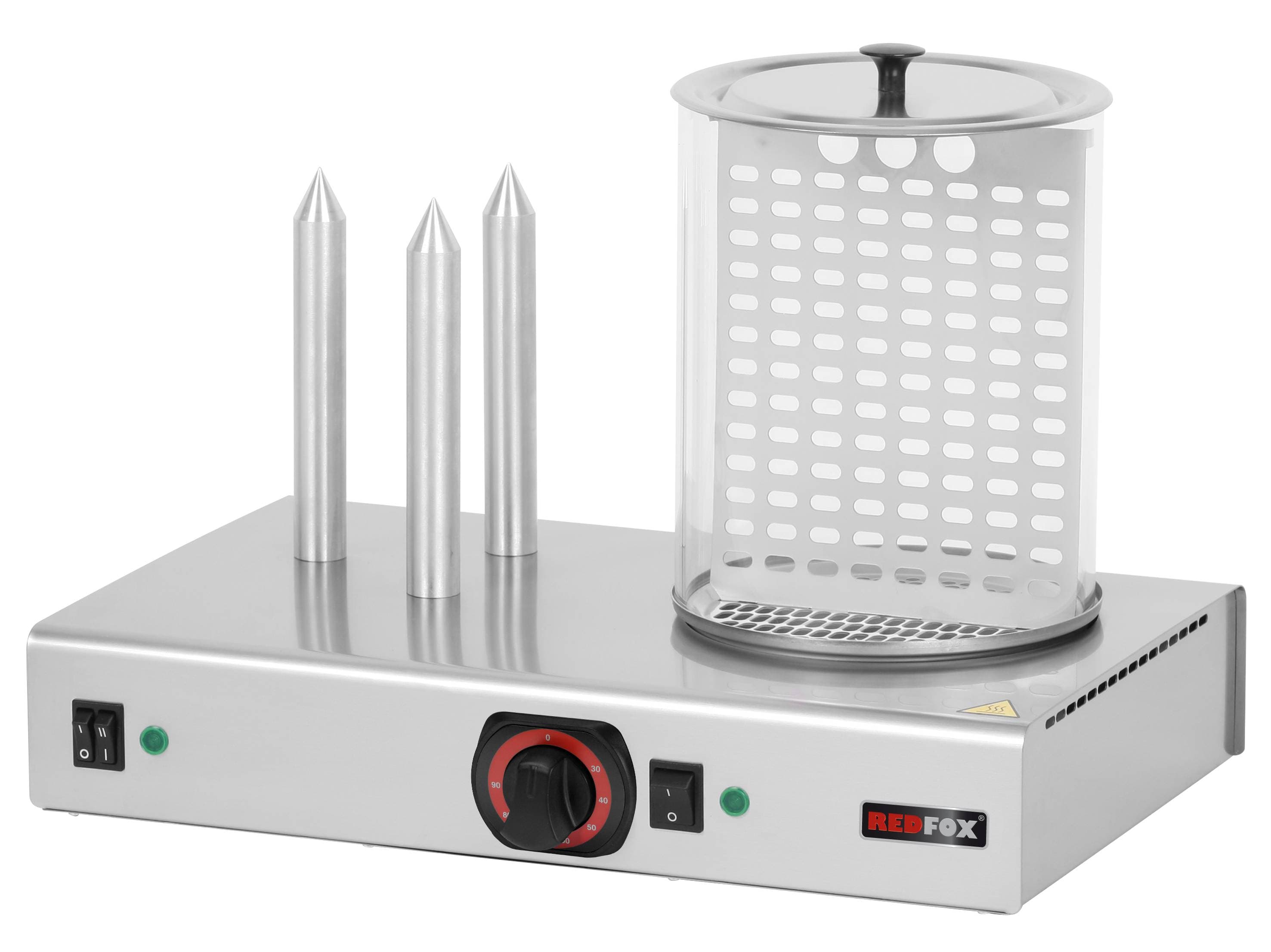 Hot-dog z pojemnikiem podgrzewanym Redfox HD - 3N