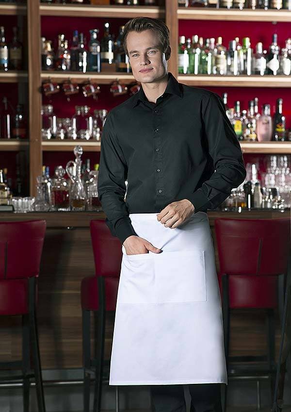Zapaska bistro Basic z kieszenią 70 x 70 cm BBSS 3 kolor biały szt.