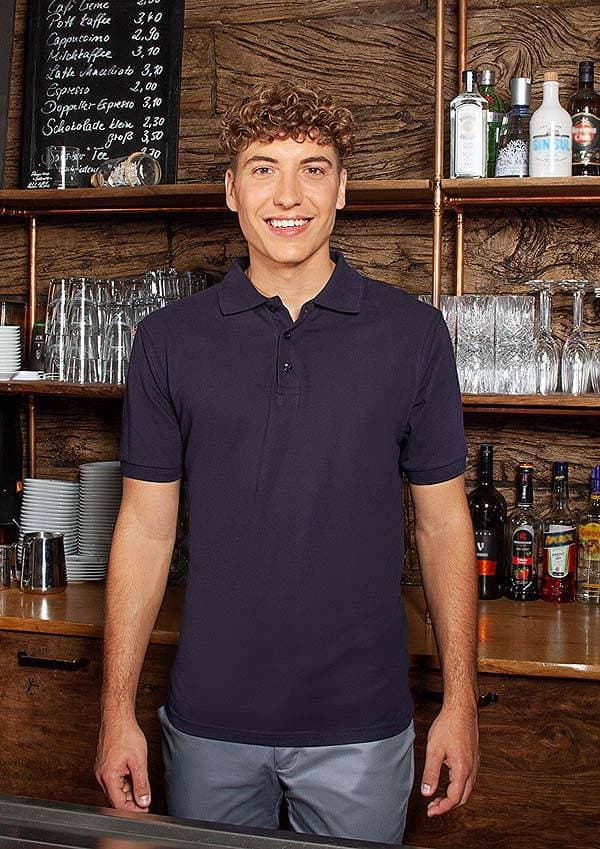 Męska robocza koszulka polo, Basic BPM 4 kolor granatowy rozmiar XL