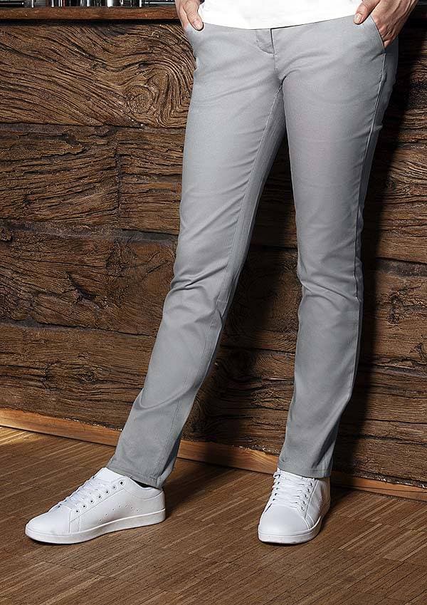 Damskie spodnie Modern-Stretch HF 8 kolor stalowy szary rozmiar 38