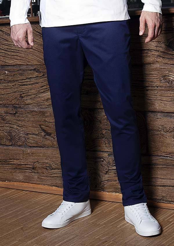 Męskie spodnie Modern-Stretch HM 10 kolor granatowy rozmiar 60