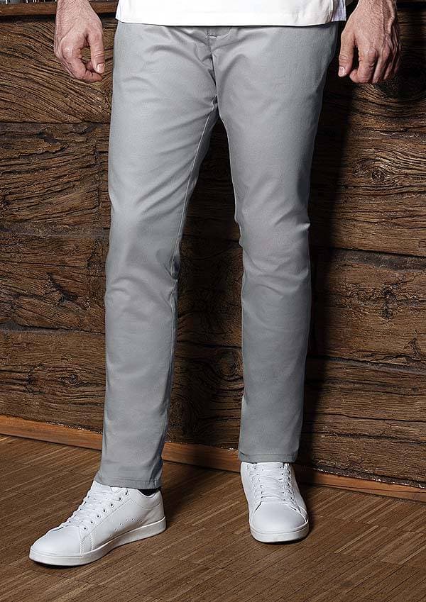 Męskie spodnie Modern-Stretch HM 10 kolor stalowy szary rozmiar 56
