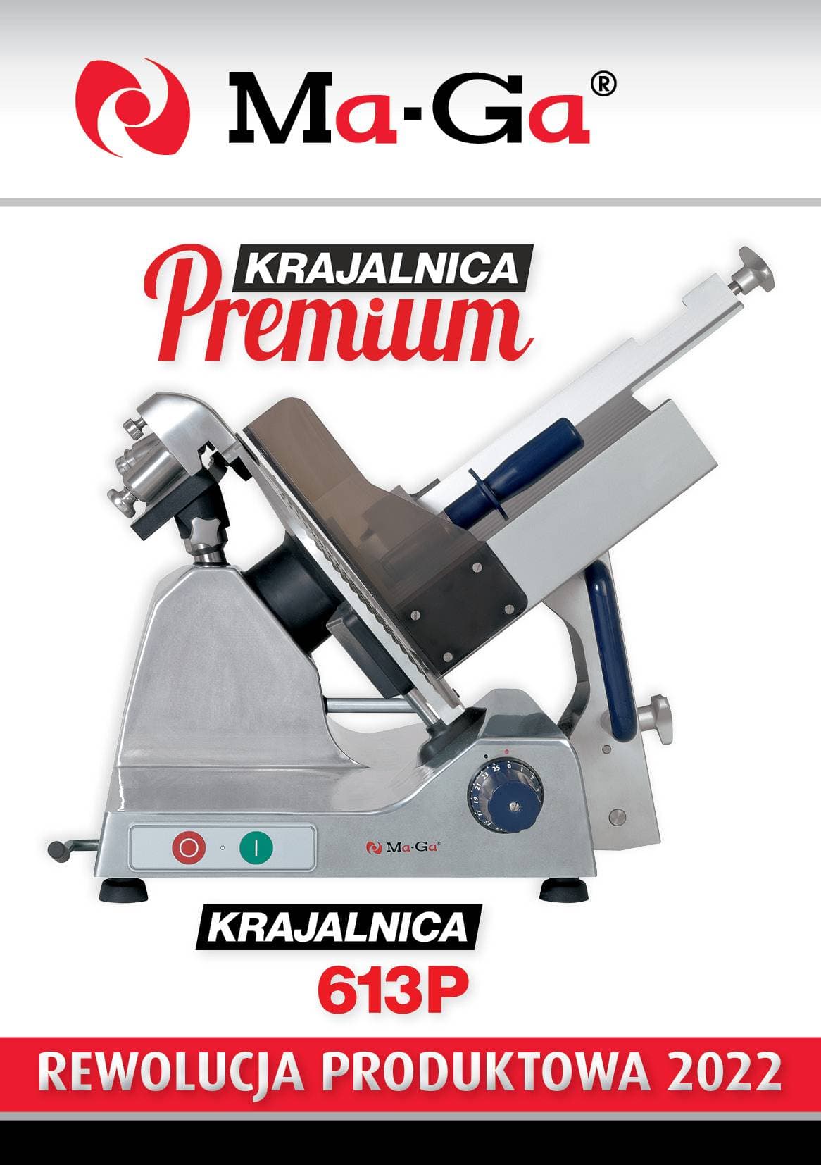 Krajalnica do wędlin i serów Ma-Ga 613p model premium