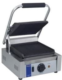 Grill kontaktowy pojedynczy ryflowany/gładki