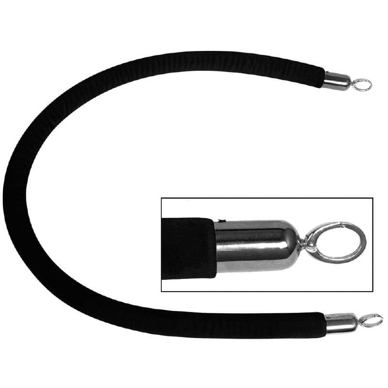 Sznur do słupka hotelowego czarny 1500 mm