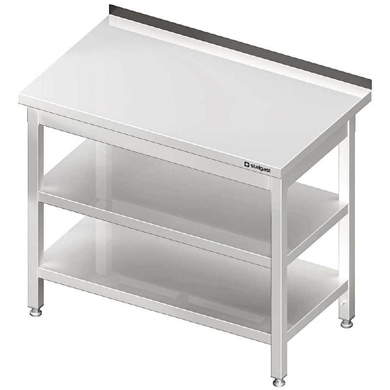 Stół przyścienny z 2-ma półkami 1000x600x850 mm skręcany