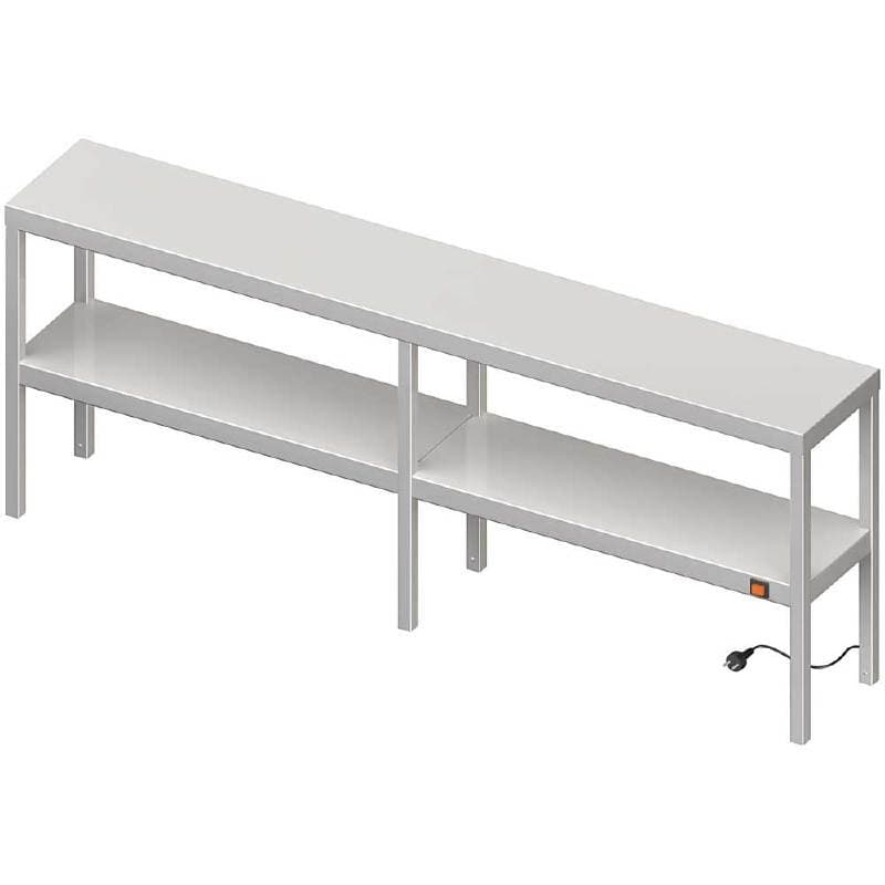 Nadstawka grzewcza na stół podwójna 1600x300x700 mm