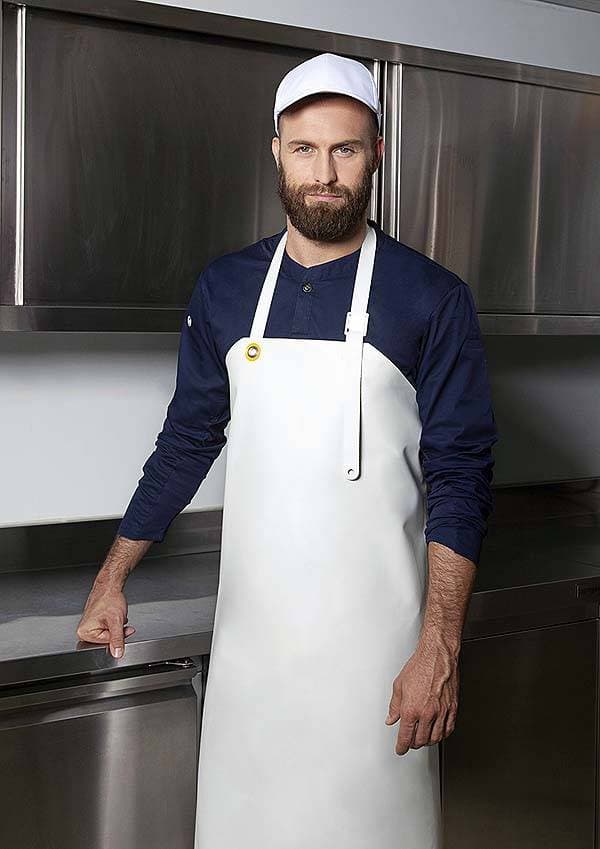 Wodoodporny Fartuch PU Bib Apron Sweden LS 30 kolor biały szt.